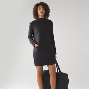 Lululemon City Bound Dress two front pocket Sweater Dress Size 6